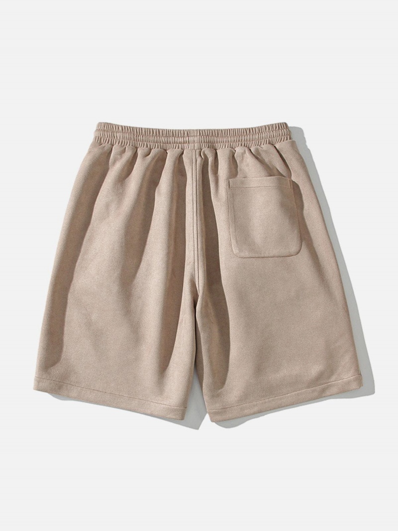 Short Aelfric Eden Functional Pocket Design Daim Kaki | XZP-63760686